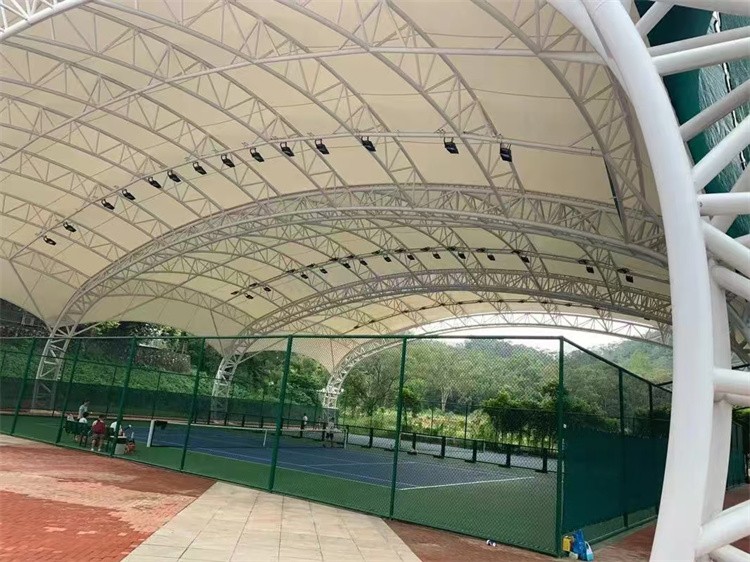 网球场膜结构